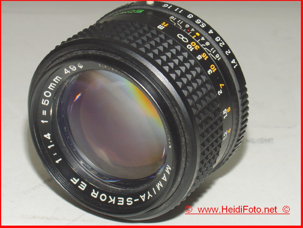 50/1,4 EF Mamiya Sekor - TOP Zustand